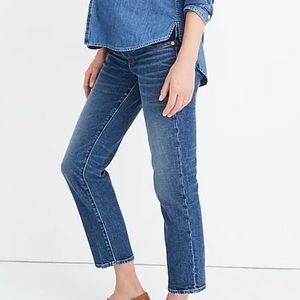 MADEWELL MATERNITY CLASSIC STRAIGHT JEANS